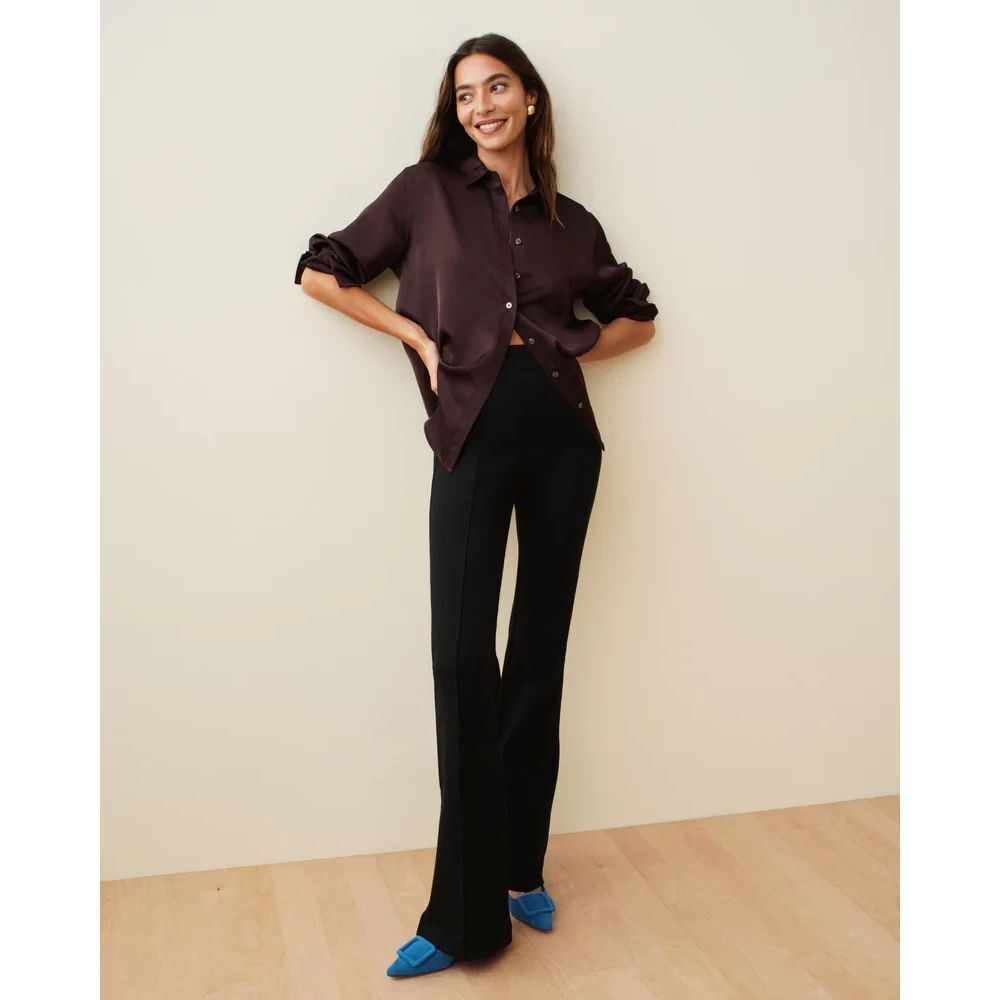 Spanx Supersmooth PerfectFit Ponte Flare Pant Plus Size 2X in Black 20252R